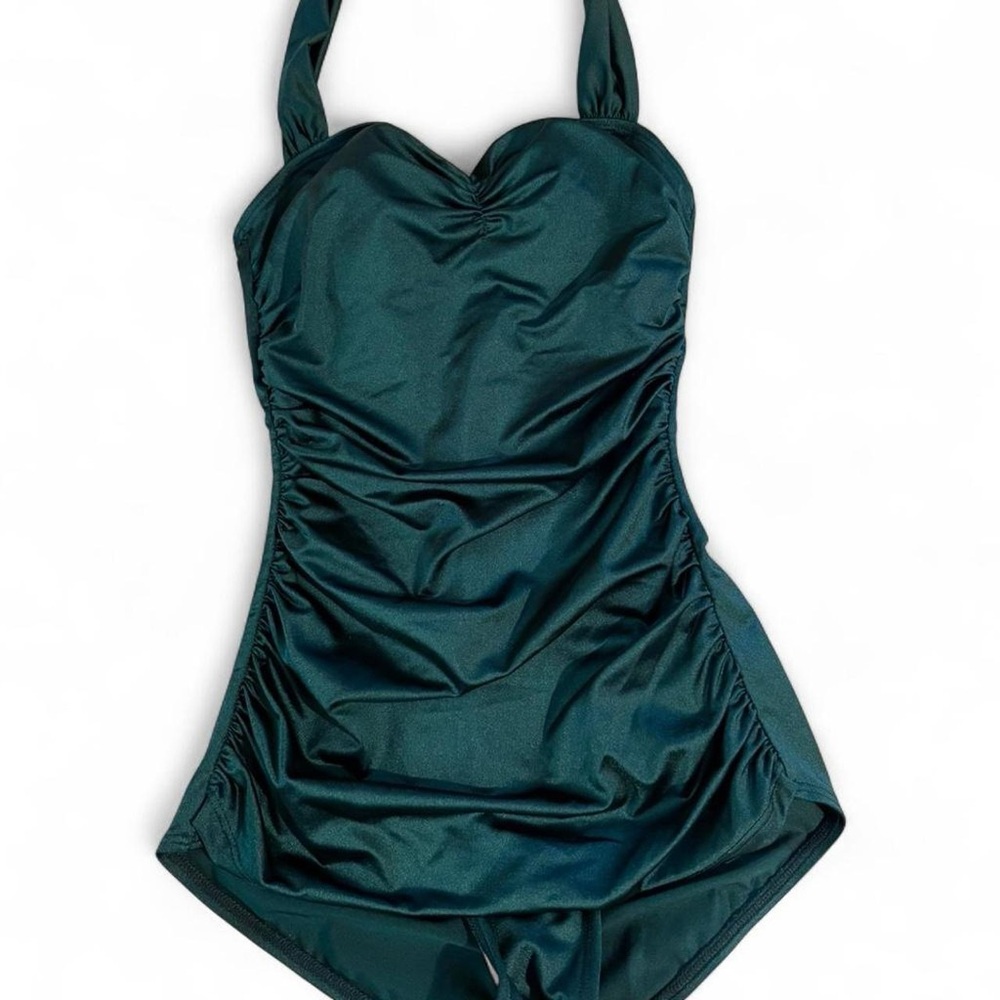Elegant Green One-Piece Swimsuit